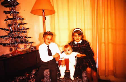 Christmas 1962, Me, Keven and Ruth
